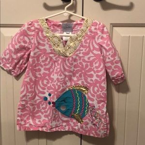 Mudpie Kissy Fish Tunic/Coverup- 4T